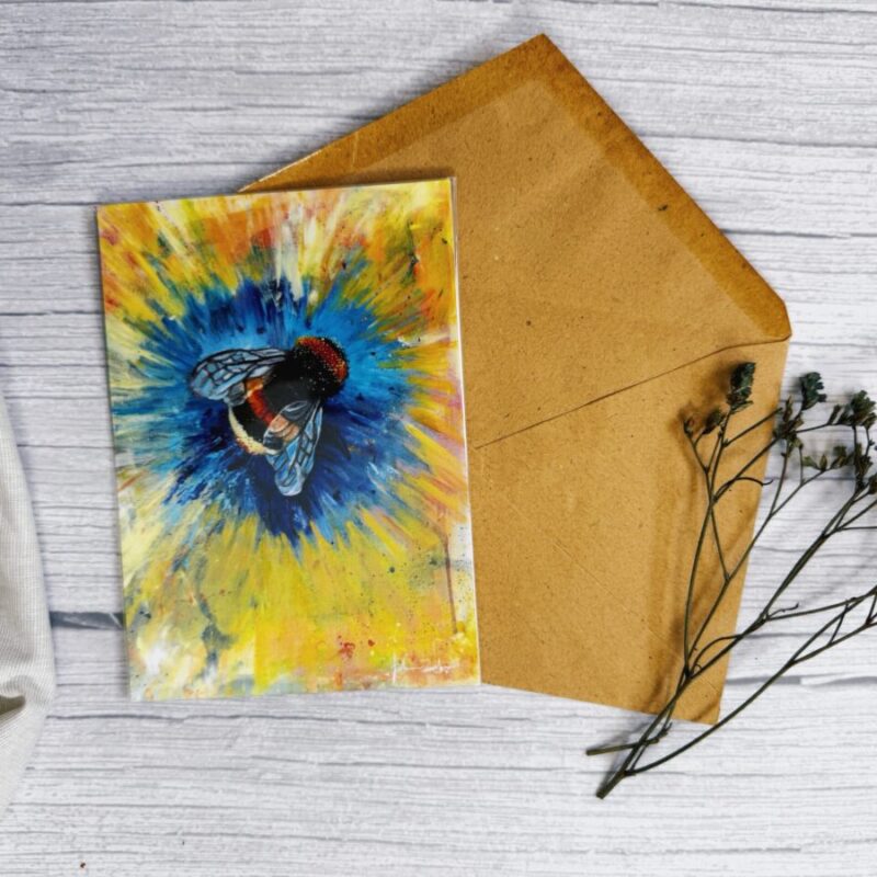 âBumblebeeâ A6 Art Postcard