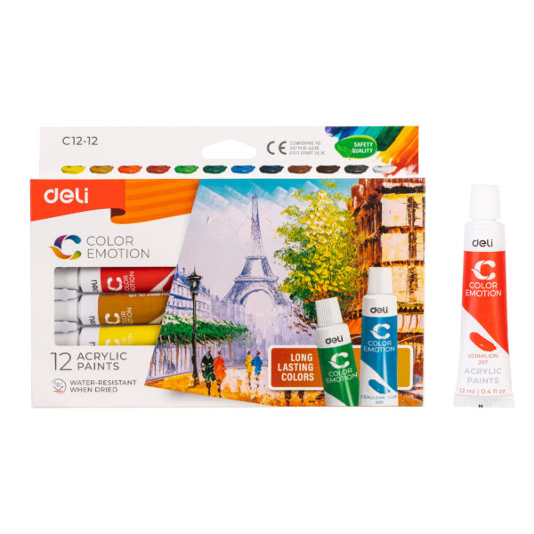 Peinture Acrylique 12 tubes